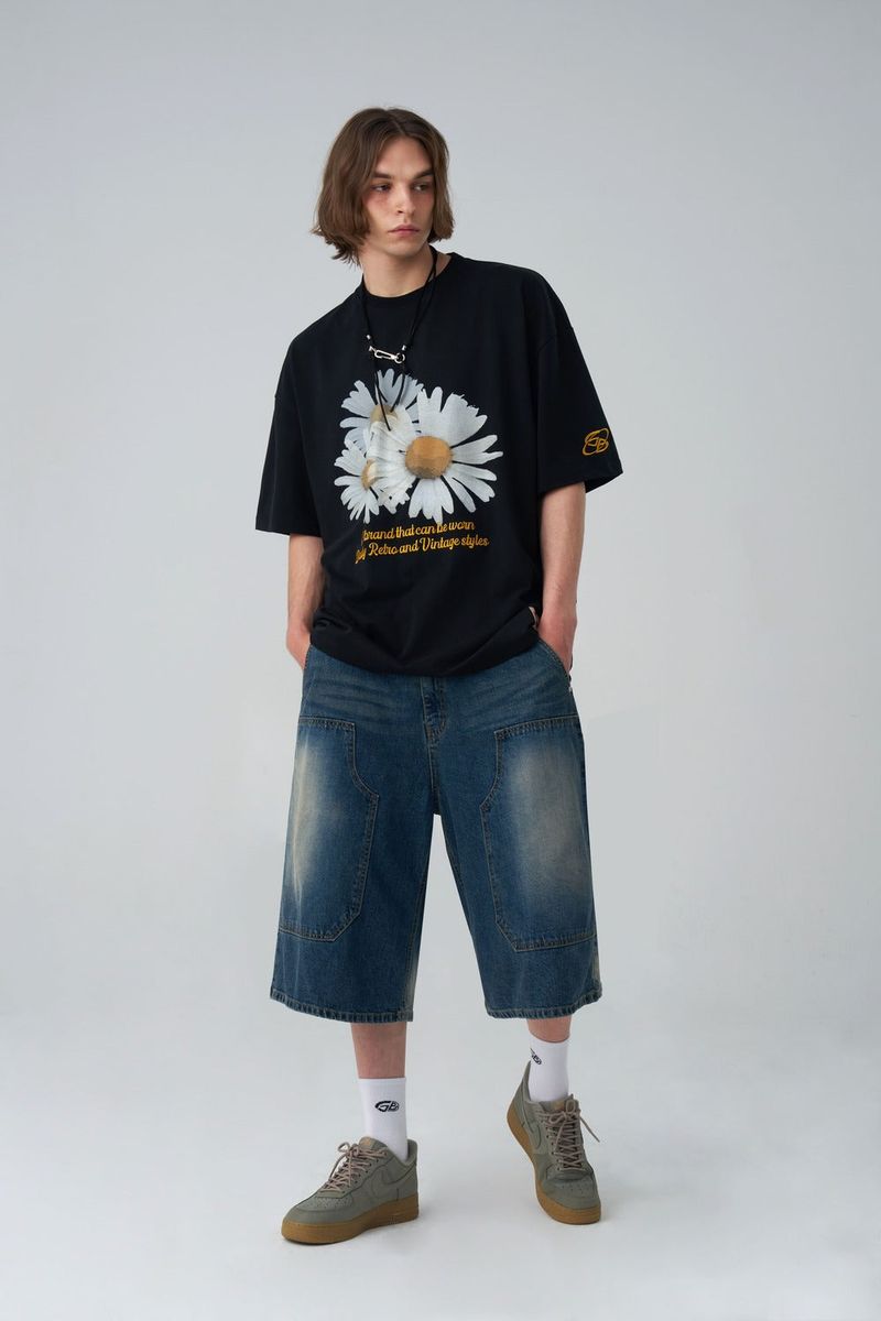 Flower Point Short-sleeved
