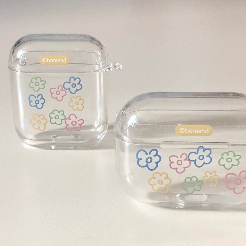 Soft flower airpods case
