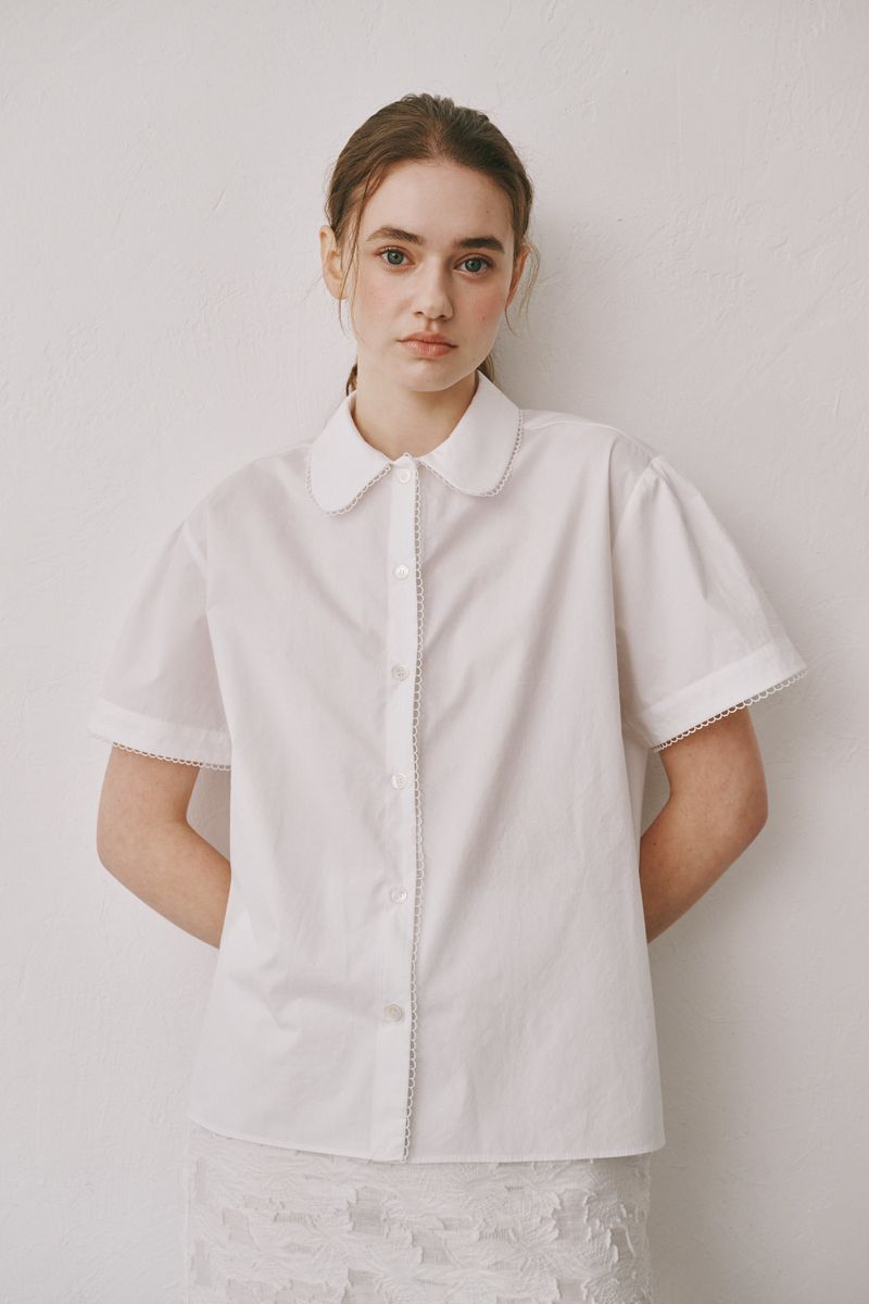 Lace half shirts (Ivory)