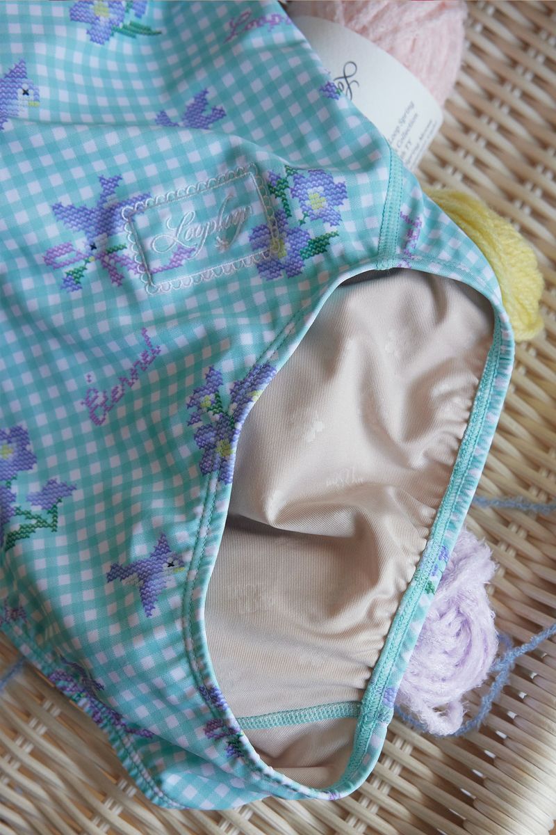 [Bloom Stitch _mint] One Piece Swimsuit