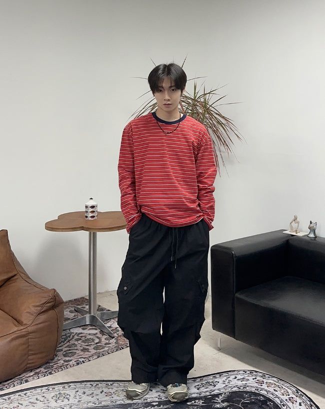Kaneb Diagonal Cargo Banding Pants