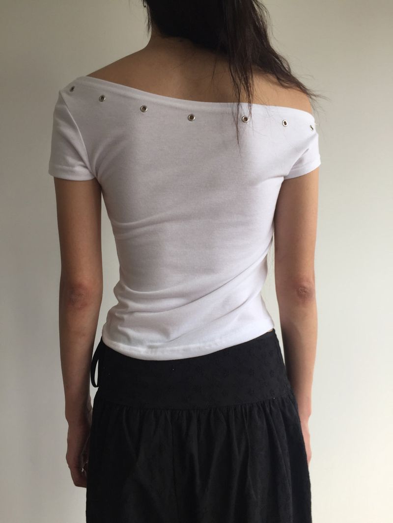 Rush Eyelet T-shirt (3color)