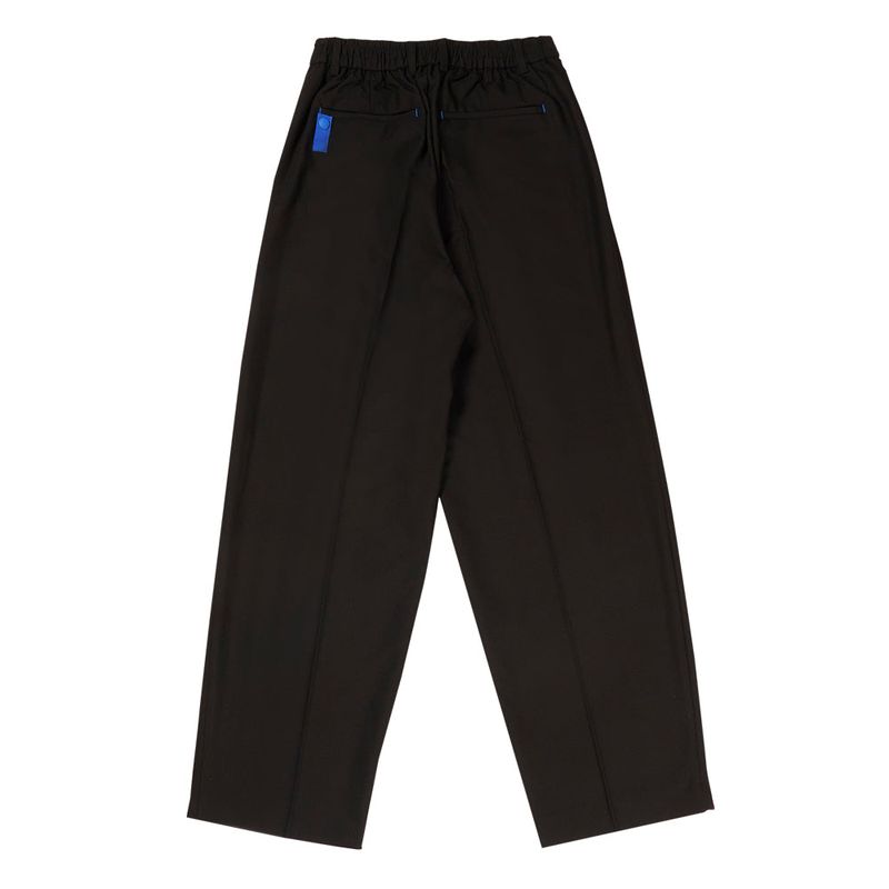 23 TWO TUCK BANDING SLACKS BLACK