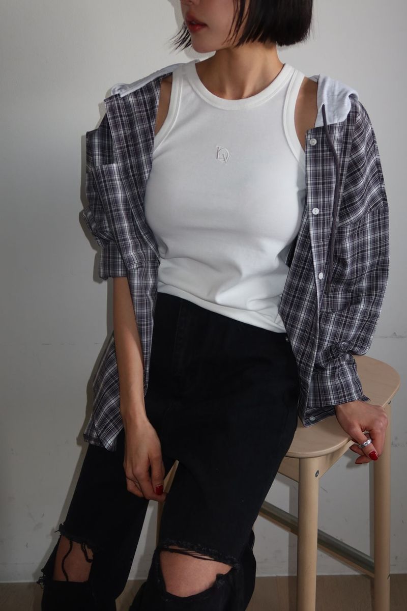 ALL-DAY SLEEVELESS TOP_WHITE