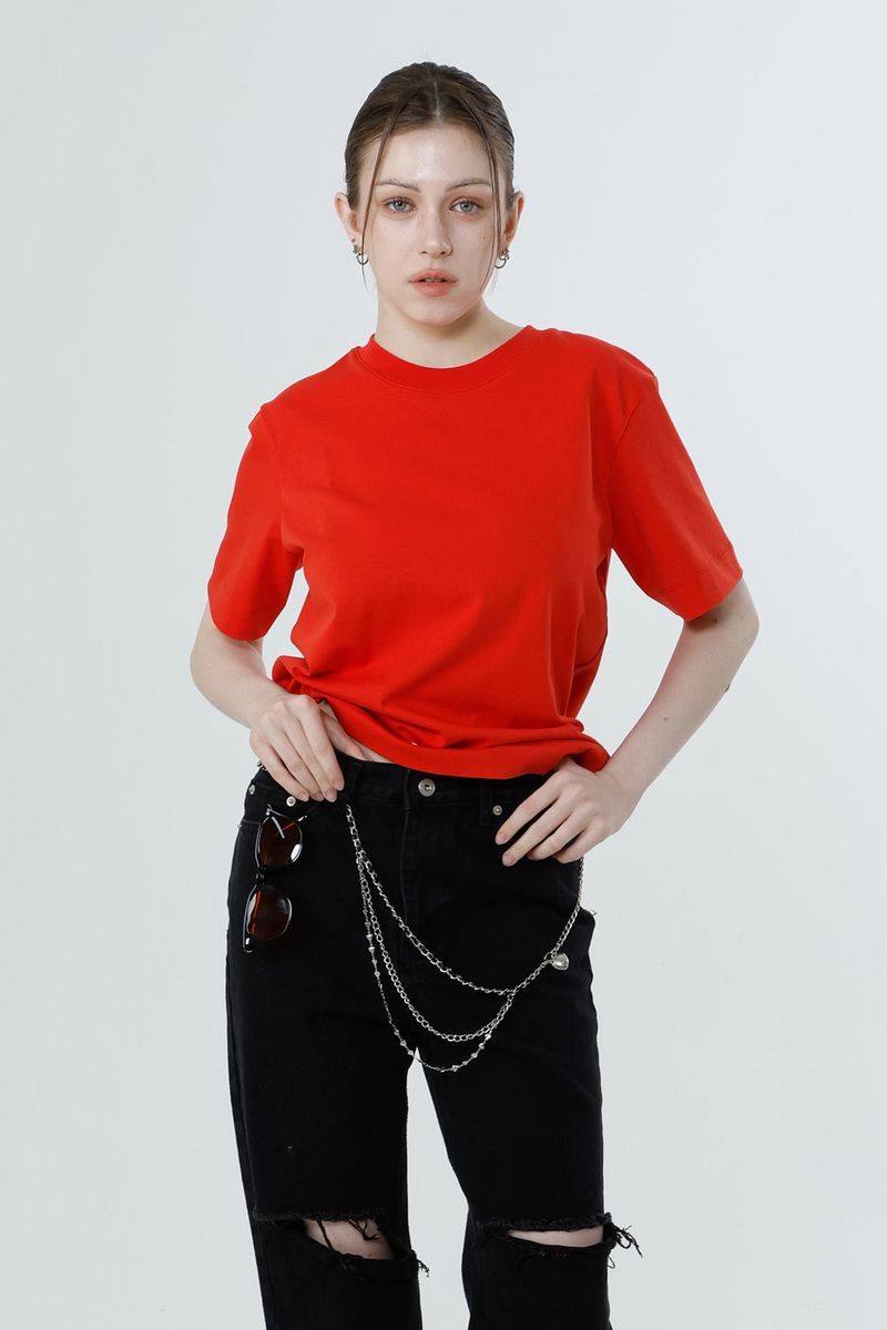 MULTI PRINTING T-SHIRT_RED
