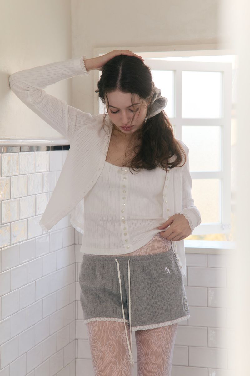 Sweet Dreams Lace Shorts (Gray)