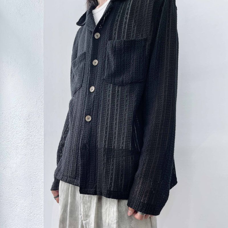 Dual-Pocket Sheer Shirt