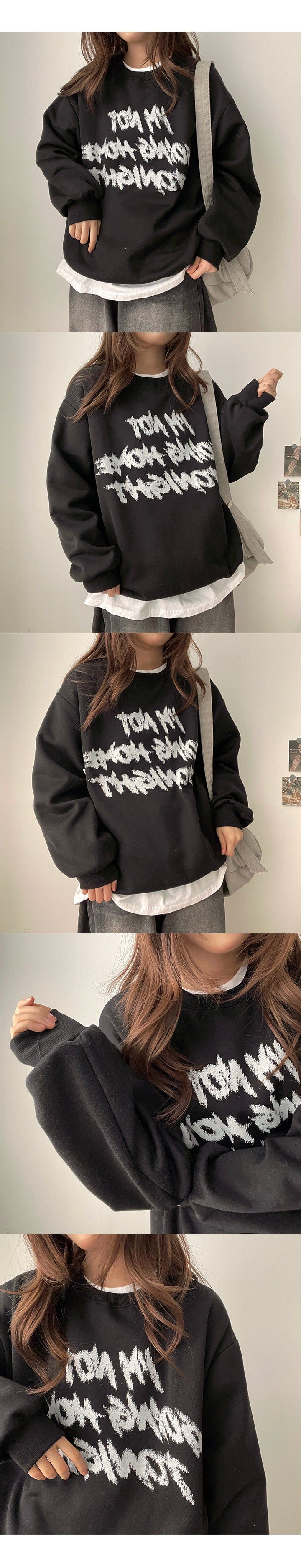 Rudy lettering oversized sweatshirt