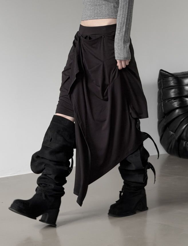 Pinched Drape Skirt