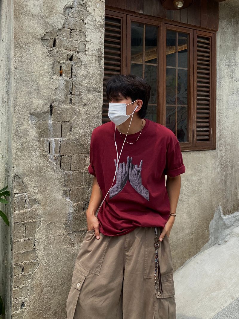 Sign Cut Over Short Sleeve Tee 4C