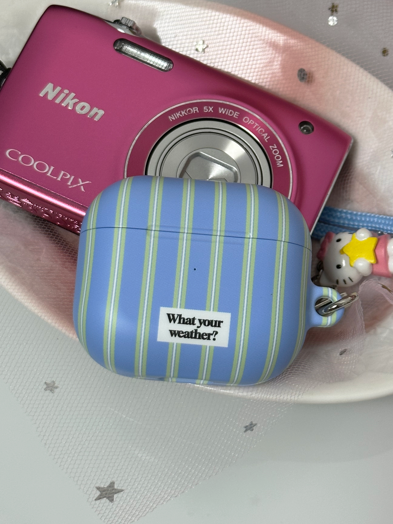 pajama Airpods case-blue