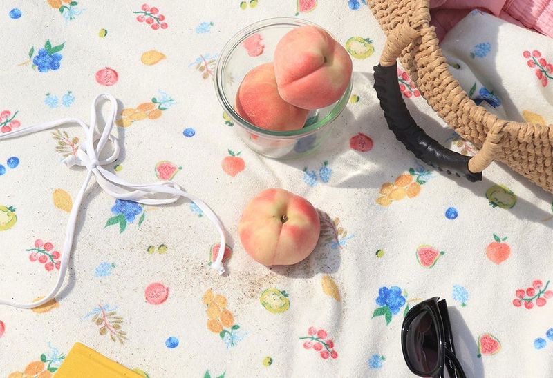 Fruity towel mat