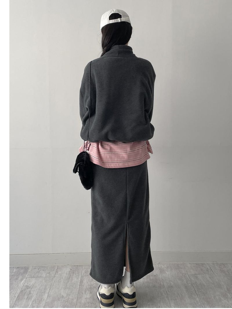 [Setup Available] Newdy Fleece High Neck Sweatshirt