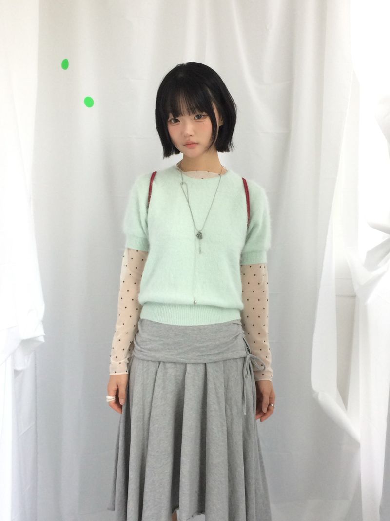 ner.ui.bin（ノエビン）の「Angora half knitwear（Tops）」
