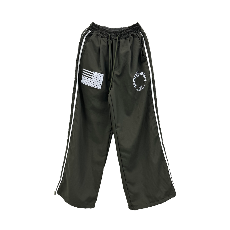 flag track nylon pants