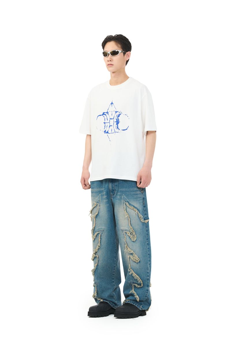 ROCK LOGO TEE - VINTAGE WHITE