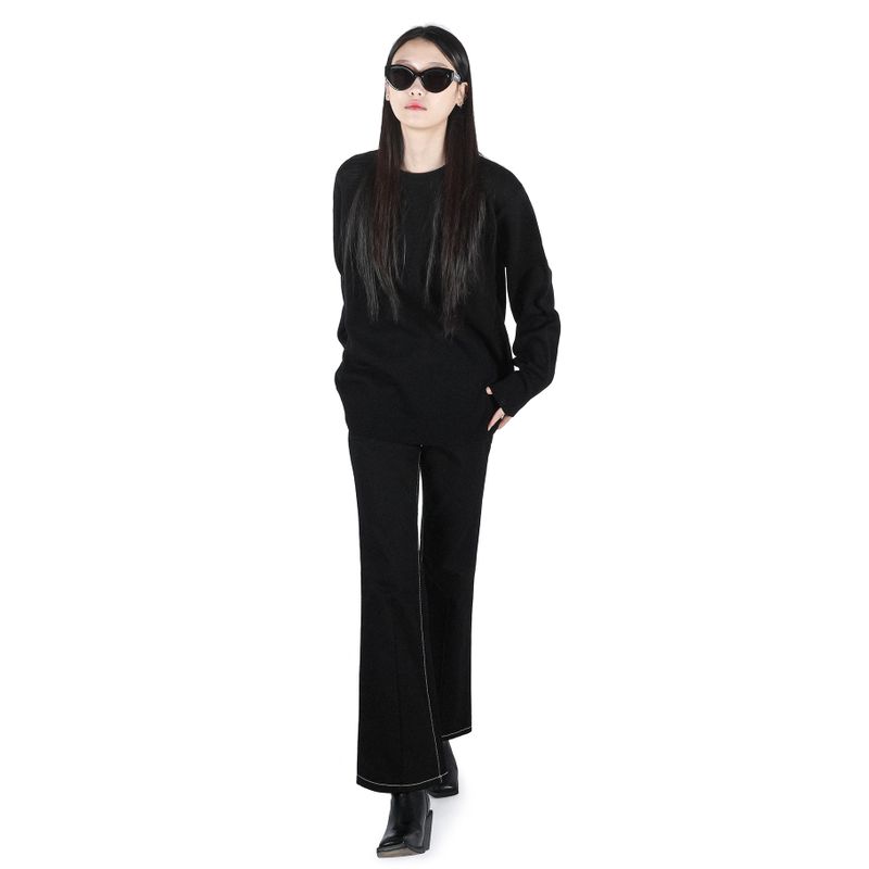 MINIMAL ROUND KNIT BLACK