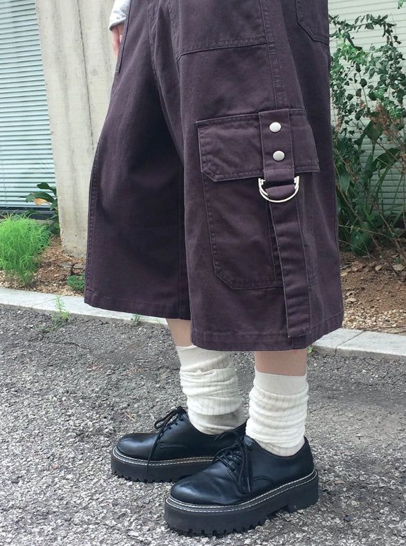 Coby Cargo Pocket Buckle Bermuda Pants