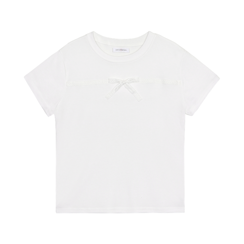 PETITE LACE HALF T-SHIRT