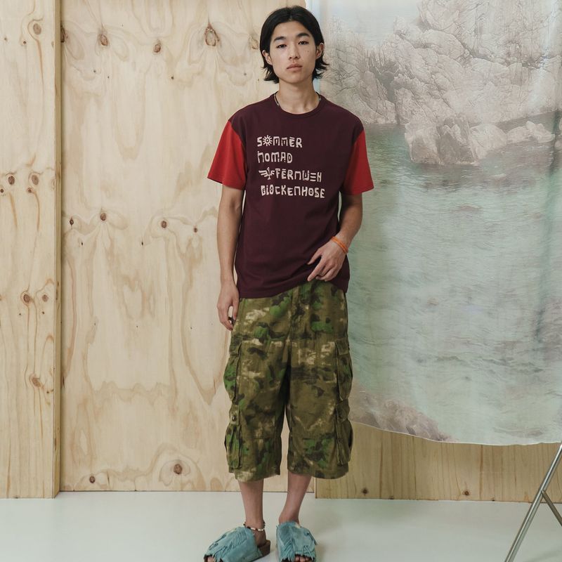 グリフ ハーフ Tシャツ / クレイ バーガンディ
