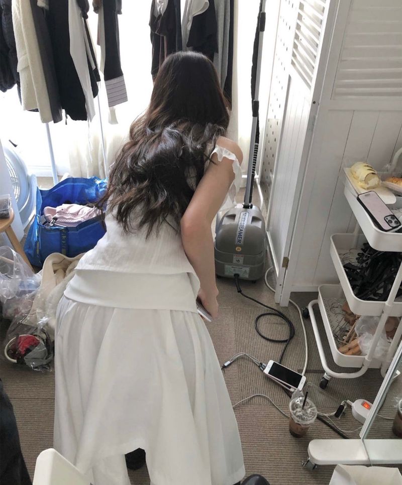 フォレフシーボタンラップアシンメトリックカットsk