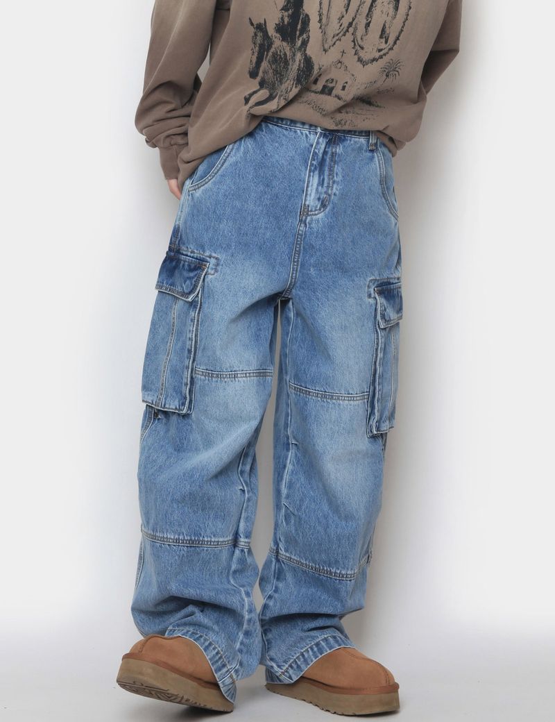 nutellike（ヌテールライク）の「Monster cargo denim pants（Pants）」