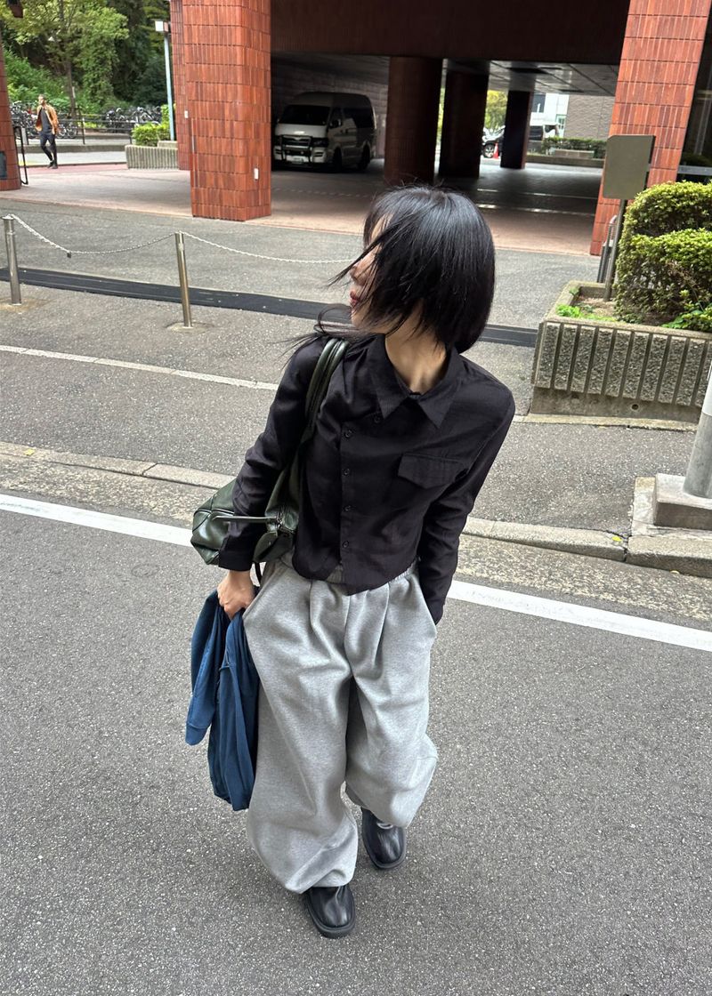  ASYMMETRIC STRIPE SHIRT