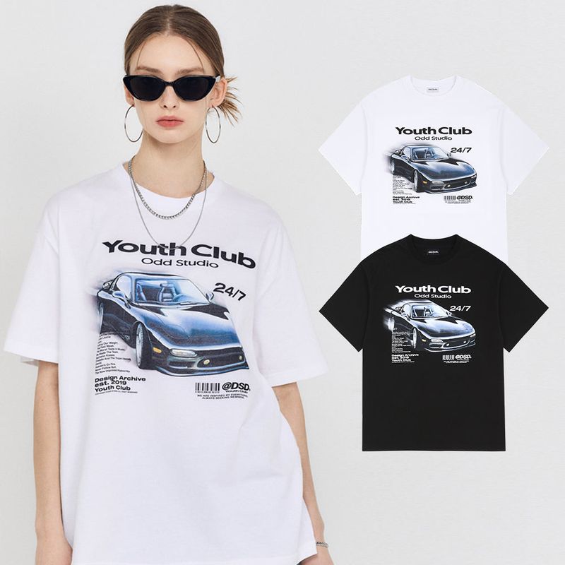 ODDSTUDIO（オッドスタジオ）の「ユースクラブレイシングオーバーフィットTシャツ（トップス）」