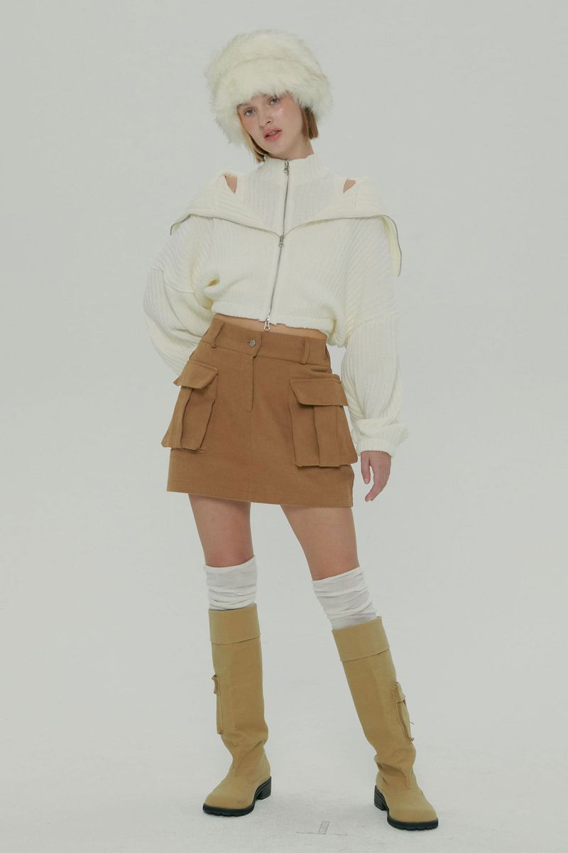 CARGO MINI SKIRT / BEGIE