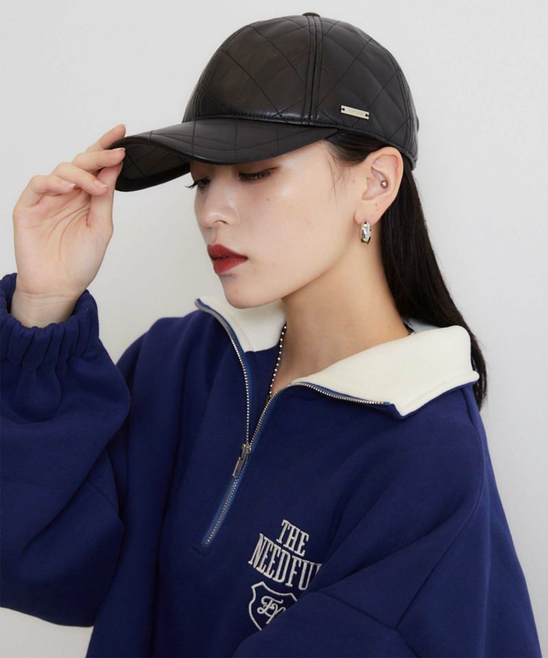ENVYM（アンビー）の「キルティングレザーCAP（帽子）」