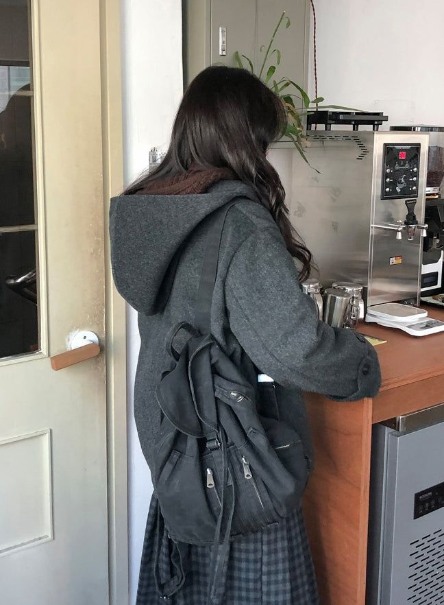 Manmas 2oz Hood High Neck Half Coat