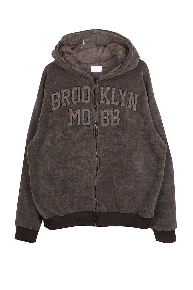 No.1057 BR hood B zip-up