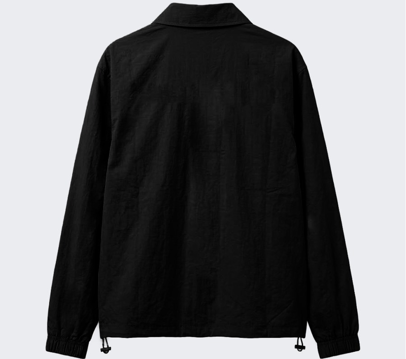 Lightweight Collared Windbreaker Black