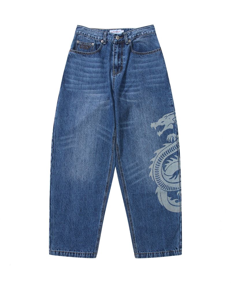 ARCHIVE BOLD（アーカイブボールド）の「DRAGON DENIM PANTS (BLUE)（Pants）」