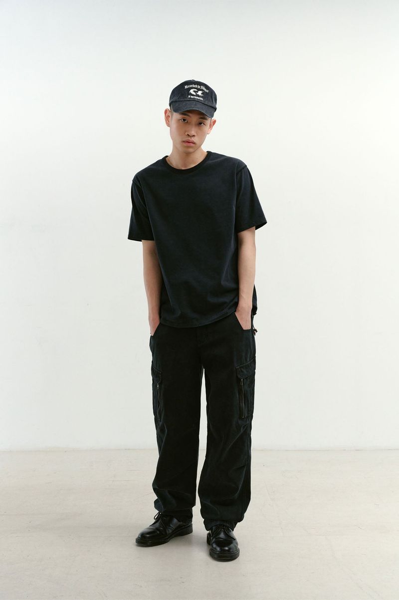 Mixed Fabric m65 Pants (Washed Black)