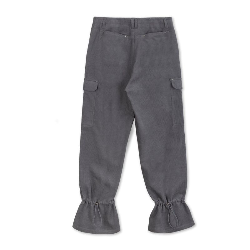 ANCKLE STRING CORDUROY CARGO PANTS
