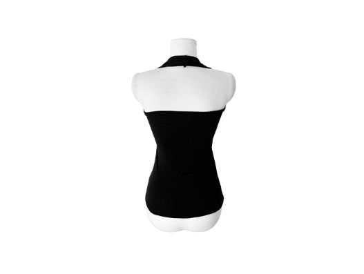Kure Plain Halter Long Sleeveless