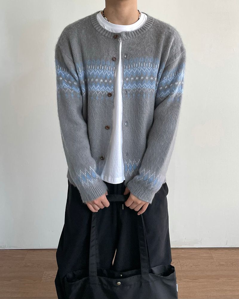 Cozy Nordic Knit Cardigan
