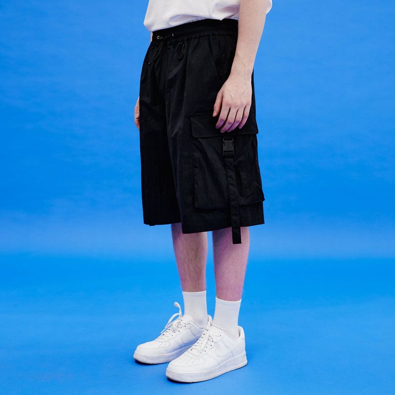 Big pocket banding cargo short pants