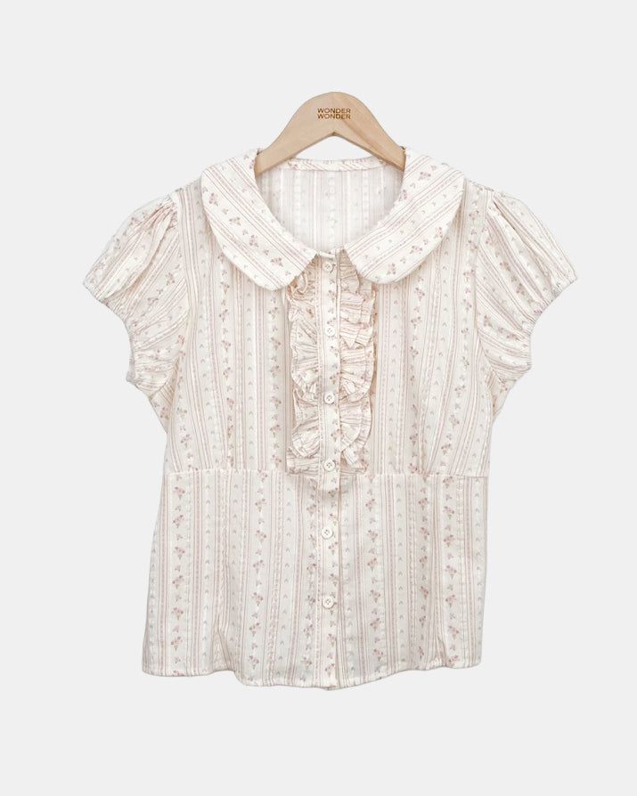 Rohue Frill Short Sleeve Blouse