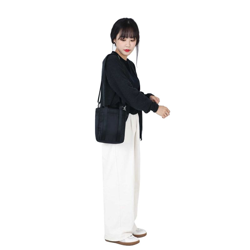 NYLON TOTE BAG MINI MI BLACK