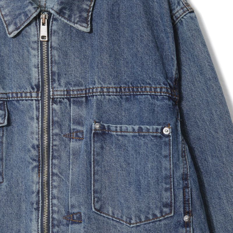 RU8314 Unbalanced Jean Jacket (2 colors)