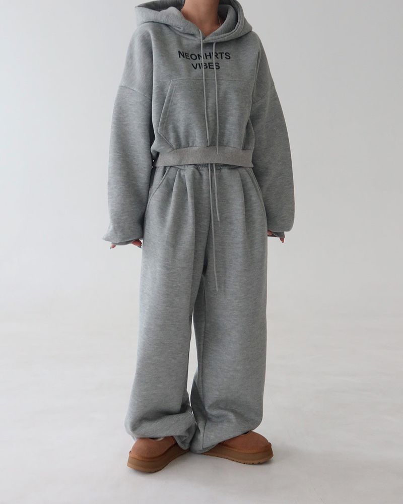 Vibe napping hoodie & long pants two-piece set