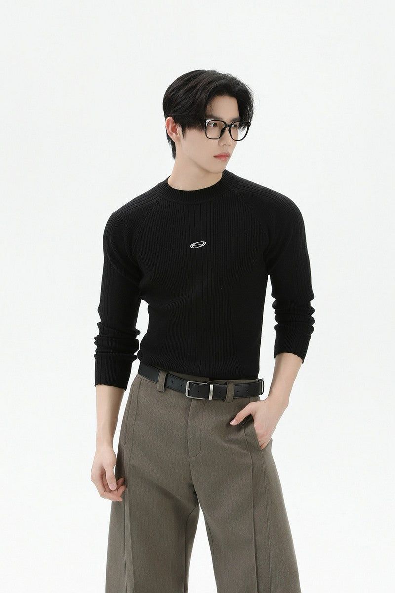 TURNTIDE( ターンタイド)の「Slim Fit Ribbed Knit Sweater(Tops)」