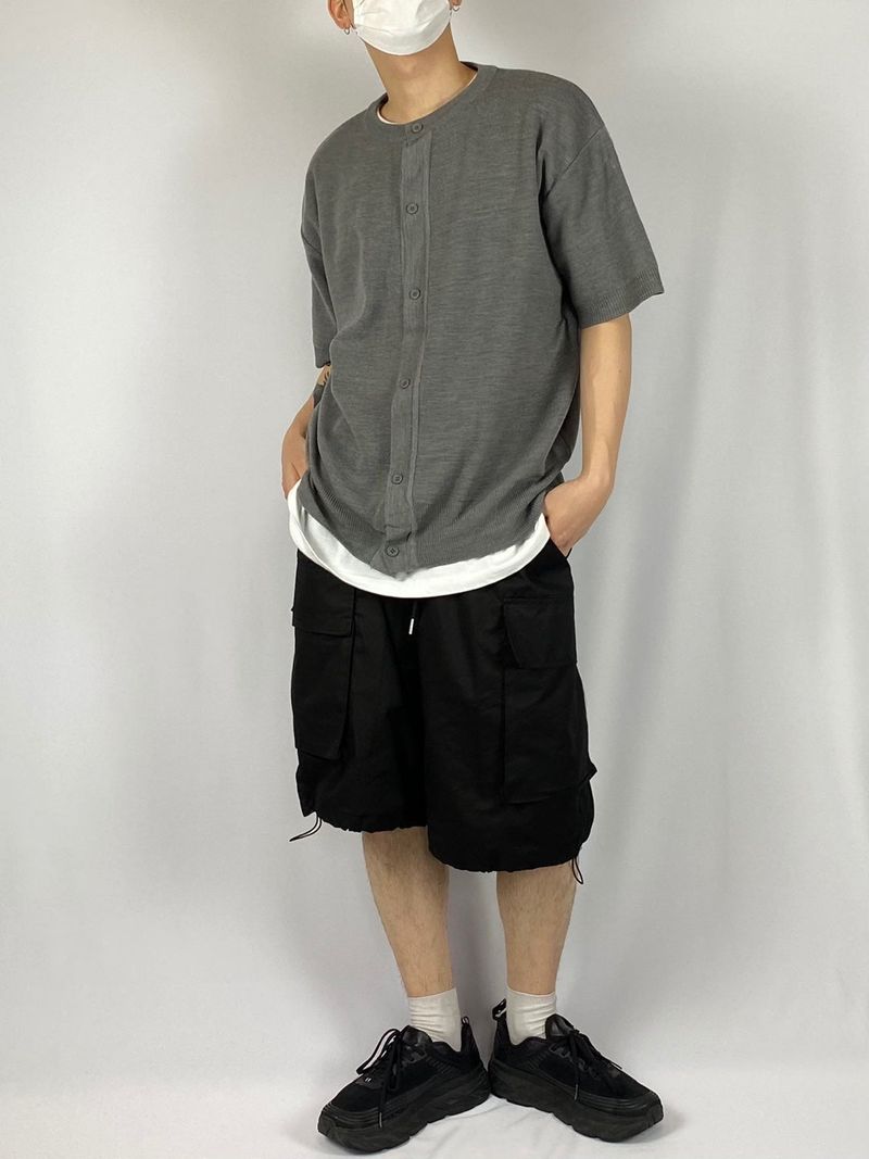 Cargo string bermuda half pants 2C