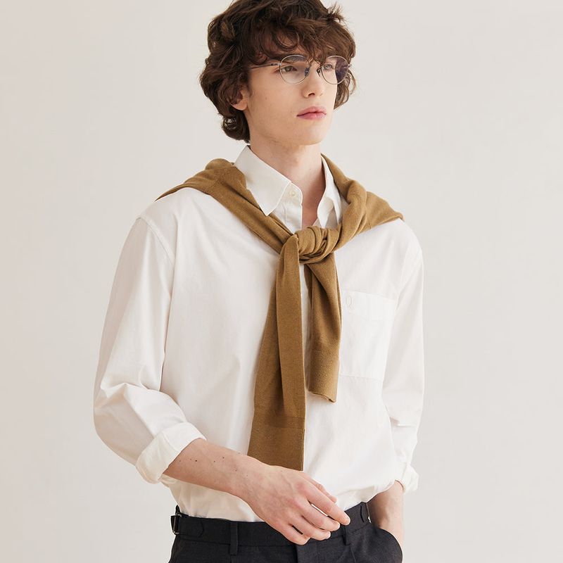 Q's(キューズ)の「Pox Oxford Shirt (White)(Tops)」