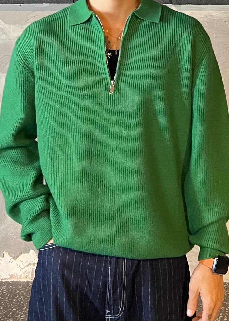 Berghazzi Semi-Zip-up Cara Knit 9COLOR