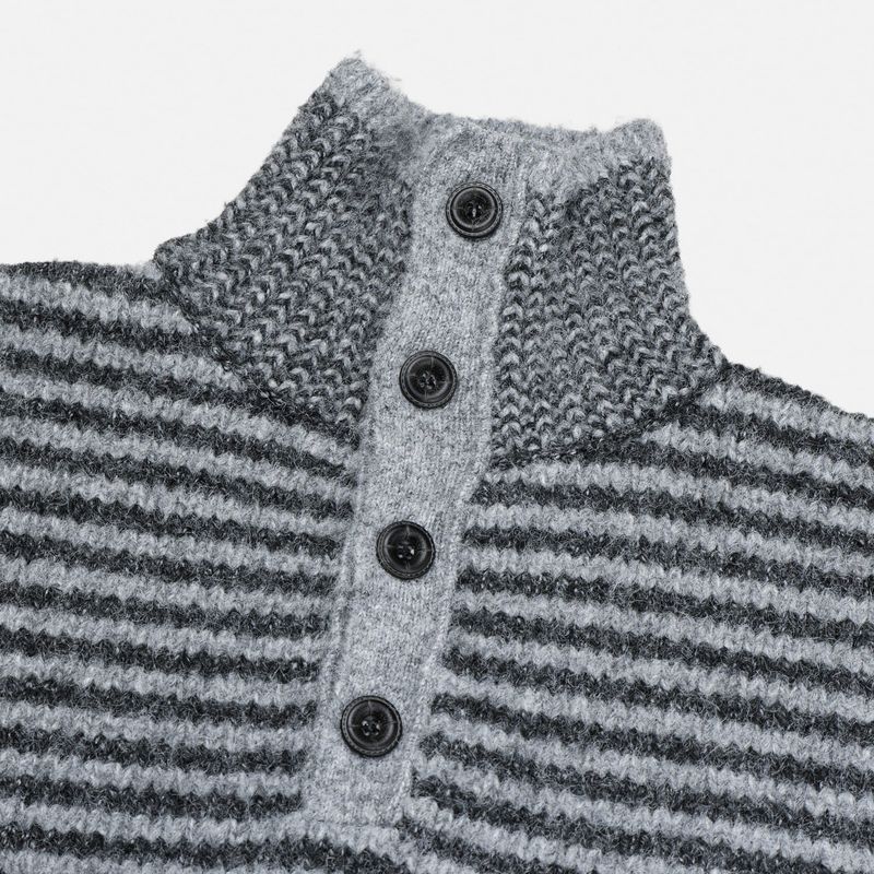 Hawk Striped High Neck Knit