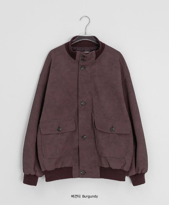 Silmki Button High Neck Over Jumper