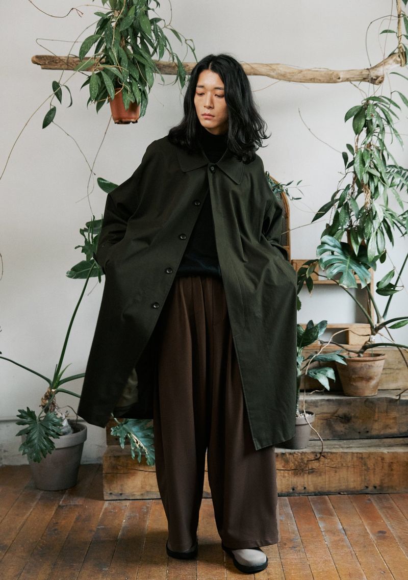 unisex mac coat khaki